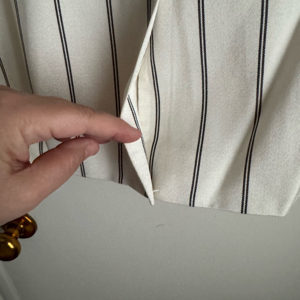 Anine Bing Black and White Striped Blazer - Picture 6 of 7